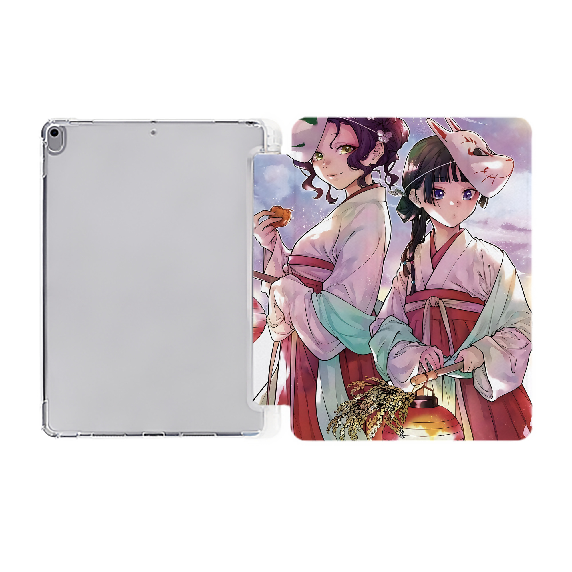（画像用） 薬屋のひとりごと The Apothecary Diaries IPad ケース ペン収納付き 三つ折りスタンド PUレザー×シリコン 対応機種9.5/10.5/10.9インチ